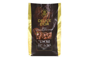 Шоколад молочний 36% Delice D'or Mir м/у 2.5кг