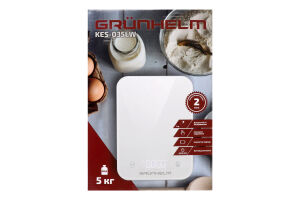 Весы кухонные 5кг №KES-035LW Grunhelm 1шт
