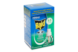 Жидкость для электрофумигатора против комаров 45 ночей Эвкалипт Raid 27мл