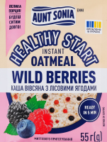 Каша овсяная мгновенного приготовления с лесными ягодами Healthy start Aunt Sonia м/у 55г