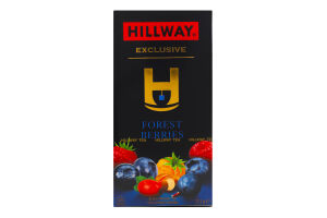Чай черный байховый мелкий с лесными ягодами Forest berries Exclusive Hillway к/у 25х1.5г