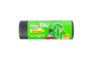 Пакети для сміття 120л Міцні Frau Tau 10шт
