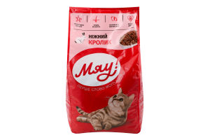 Корм сухой для взрослых котов с кроликом Мяу! м/у 2кг