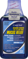 CareOne Maximum Strength Cold, Flu & Sore Throat Mucus Relief