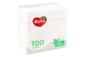 Серветки паперові 325х325мм Silver line Ruta 100шт