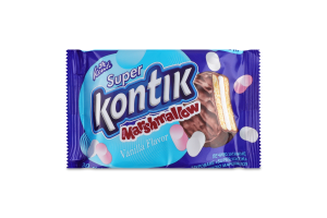 Печиво затяжне глазуроване з начинкою маршмелоу Super Kontik м/у 30г