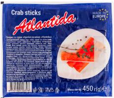 Палочки крабовые замороженные Atlantida в/у 450г