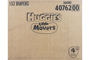 Huggies Little Movers Diapers Size 4 - 152 CT