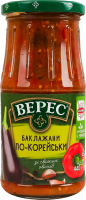 Баклажаны по-корейски стерилизованные Верес с/б 440г