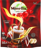 Кава Cherry мелена смажена без кофеїну 10г в дріпах Minelly