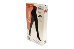 Колготки женские Elegante El Cotton 300den 4 nero