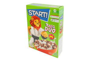 Завтраки сухие зерновые Шарики Duo Start! к/у 250г
