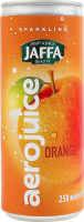 Нектар газированный пастеризованный апельсиновый Aerojuice Jaffa ж/б 250мл
