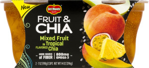 Del Monte Fruit & Chia Mixed Fruit In Tropical Flavored Chia - 2 CT