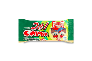 Сирки глазуровані 23% з цукром та ароматом ванілі 2в1 Злагода м/у 2х30г