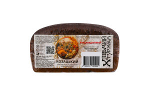 Хлеб ржано-пшеничный бездрожжевой на живой закваске Казацкий Хлібний Гурман м/у 400г