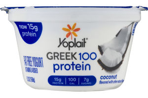 Yoplait Greek 100 Protein Fat Free Yogurt Coconut
