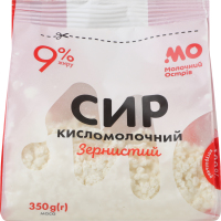 Творог 9% Зернистый Молочний острів м/у 350г