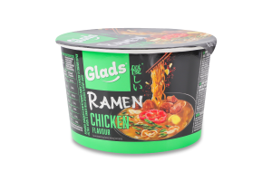 Локшина швидкого приготування з соусом зі смаком курки Рамен Glads ст 105г