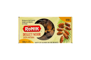 Финики сушеные с косточкой на ветке Деглет Нур Ronik к/у 500г