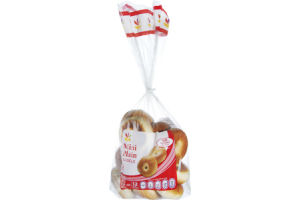 Ahold Mini Plain Bagels - 12 CT