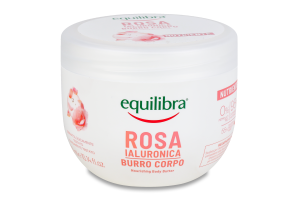 Баттер для тіла Equilibra гіалуроновий з трояндою