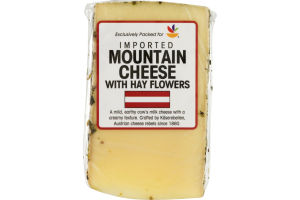 Ahold Imported Mountain Cheese with Hay Flowers