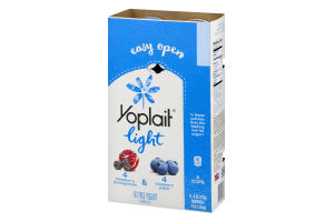 Yoplait Light Fat Free Yogurt Blackberry Pomegranate & Blueberry Patch