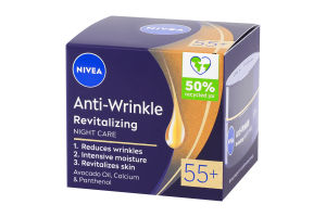Крем нічний проти зморщок Ревіталізація 55+ Nivea 50мл