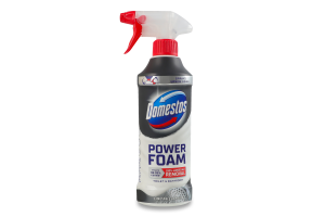 Спрей-піна для чищення унітазу та ванної для видалення нальоту Power foam Domestos 435мл