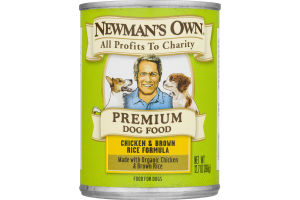Newman's Own Organics Premium Dog Food Chicken & Brown Rice