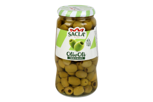 Оливки Sacla зелені без кісточки