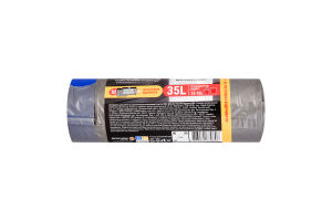 Пакети д/смiття ElasticFix графіт міцні 35л 15шт Фрекен Бок