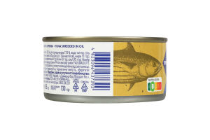 Тунець Премія подрібнений стерилізований в олії