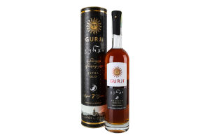 Бренді 0.5л 40% грузинський виноградний Extra old Gurji тубус