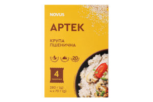 Крупа пшеничная в пакетиках Артек Novus к/у 4х70г
