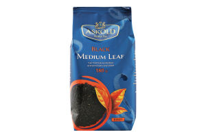 Чай чёрный байховый цейлонский листовой Medium leaf Askold м/у 180г