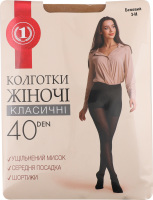 Колготи жіночі бежеві 40ден р.3 ТМ "1"