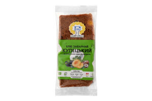 Хлеб нарезной заварной с кусочками фруктов и орехов Купеческий Рома м/у 0.285кг