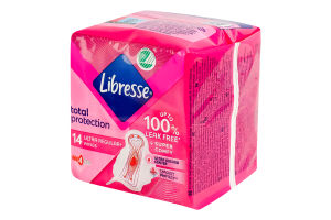 Прокладки гігієнічні Total protection Ultra regular+ Libresse 14шт