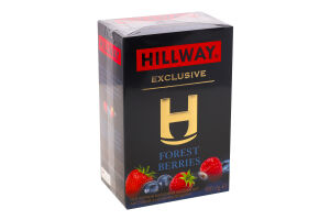 Чай чорний байховий листовий з лісовими ягодами Exclusive Hillway к/у 100г