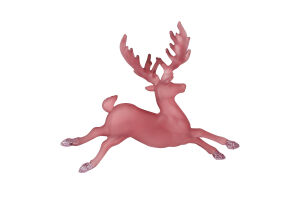 Підвіска новорічна Олень темна пудра 11,5*14см КМ