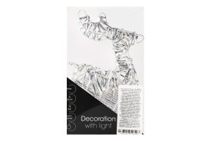 Олень з підсвіткою срібн. KPMN 14*5*21см