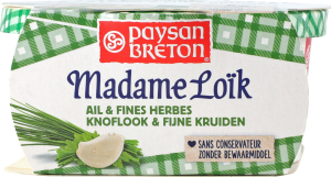 Сир Paysan Breton Мадам Лоїк з часником та травами