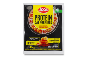 Каша овсяная протеиновая с бананом и вкусом карамели с подсластителями Axa м/у 40г