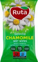 Салфетки влажные Chamomile Selecta Ruta 15шт
