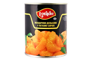 Мандарины дольками в легком сиропе Lorado ж/б 850мл