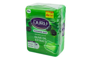 Мыло косметическое для душа с экстрактом оливкового масла Duru 4х150г