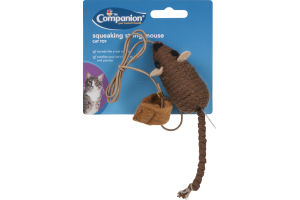 Companion Cat Toy Squeaking String Mouse