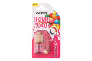 Ароматизатор д/авто Fresh Wood Bubble Gum 4мл блістер Winso